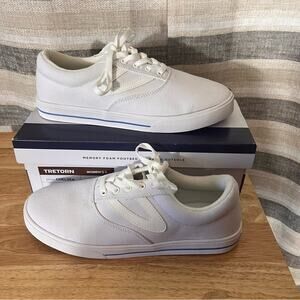 Tretorn Chelsea‎ White Canvas Sneakers Size 9
